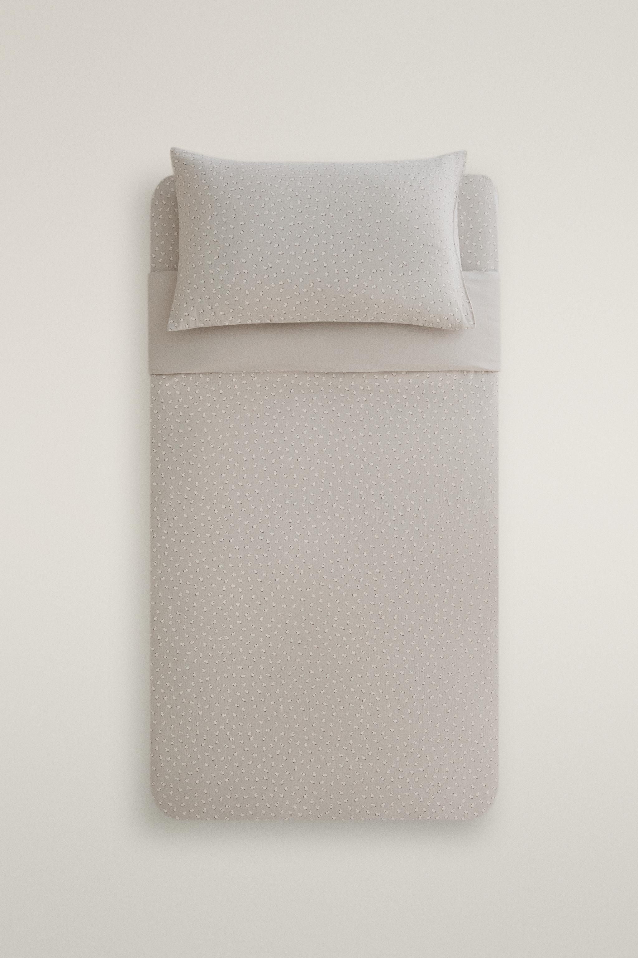 HOUSSE DE COUETTE ENFANT COTON GAZE POUSSINS